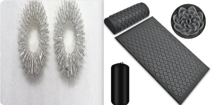 Acupressure Massage Mat With Needles Set Back Massager For Neck Foot Kuznetsov's Applicator Massage Pad Yoga Mat With Pillow